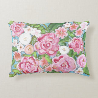 Roze Bloemen Spring Blooms Accent Sierkussen Accent Kussen