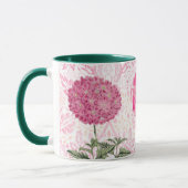 Roze Bloemen Stijl Mok Cup (Links)