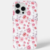 roze bloemen, stijlvol Case-Mate iPhone case (Achterkant)
