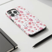 roze bloemen, stijlvol Case-Mate iPhone case