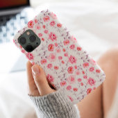 roze bloemen, stijlvol Case-Mate iPhone case