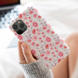 roze bloemen, stijlvol Case-Mate iPhone 14 pro max hoesje
