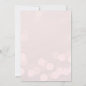 Roze Bloemen String Lights Corporate Holiday Party Kaart (Achterkant)