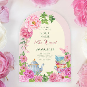 Roze Bloemen theekopje tuin Kaart