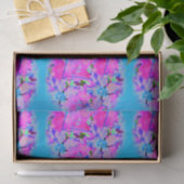 Roze Bloemen Tissue Paper Tissuepapier (Geschenk)