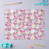 roze bloemen tissuepapier (Craft)