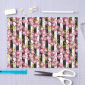 Roze bloemen tissuepapier (Craft)