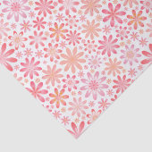 Roze bloemen tissuepapier (Detail)