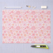 Roze bloemen tissuepapier (Craft)