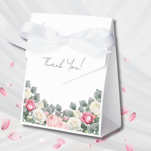 Roze Bloemen Tuin Rozen Baby shower Bedankdoosjes