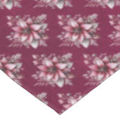 Roze Bloemen Vakantie Tafelkleed (Gekanteld)