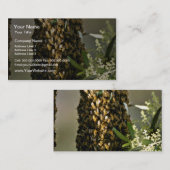 Roze bloemen visitekaartje (Voorkant / Achterkant)