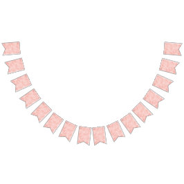 Roze bloemen vlaggetjes