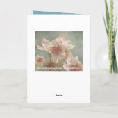 Roze bloemen voor Moederdag Kaart (Achterkant)