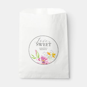 Roze Bloemen Vrijgezellenfeest Favor Bags Bedankzakje