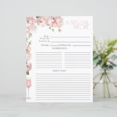 Roze Bloemen Vrijgezellenfeest Recept (Staand voorkant)