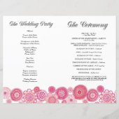  roze bloemen Weddenschap (Achterkant)