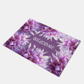 Roze Bloemen Welkom Custom Spring Deurmat (Schuin)