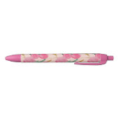 Roze bloemen zwarte inkt pen (Bodem)
