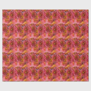 roze bloemenbloemen cadeaupapier