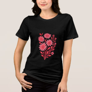 Roze bloemenboeket T-shirt