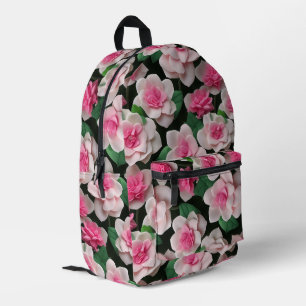  roze bloemenboho groen patroon bedrukte rugzak