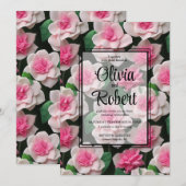  roze bloemenboho groen patroon kaart (Voorkant / Achterkant)