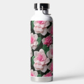  roze bloemenboho groen patroon waterfles (Links)