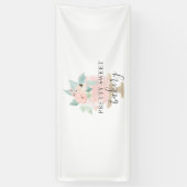 Roze Bloemencake bakkerij Spandoek (Verticaal)