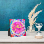  roze bloemendankbaarheid Inspirerend ezel Fotoplaat (Insitu)