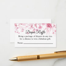 Roze Bloemendruppel, Luier Raffle, Meisje Baby sho