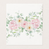 Roze Bloemenhortensia Bloom Place Card Tafeldecor Kaart (Buitenkant ongevouwen)