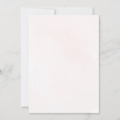 Roze bloemenkruis eerste communie  kaart (Achterkant)