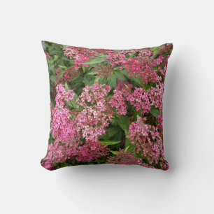Roze bloemenkussen kussen