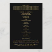 Roze Bloemenmonument begrafenisopdracht Programma (Achterkant)