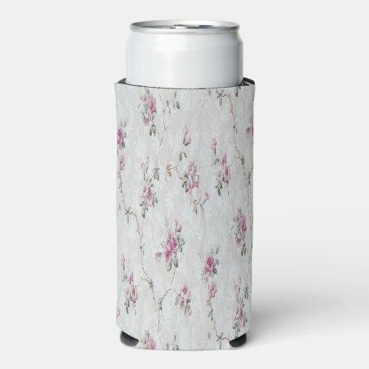 Roze bloemenprint op grijs (Seltzer Voorkant)