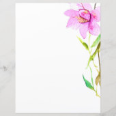 Roze bloemenrand (Voorkant)