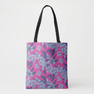 Roze Bloemenschoudertas met Stijl Draagtas