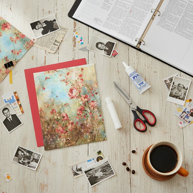 Roze bloemenschrootboek achtergrondpapier vintage (Creator heeft geüpload)