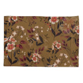 Roze bloementak, abstracte compositie. kussensloop (Achterkant)