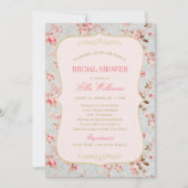  roze bloementuin Vrijgezellenfeest Kaart (Voorkant)