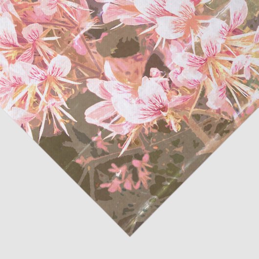 roze bloemfoto aangepast ontkoppelingspakken tissuepapier (Detail)