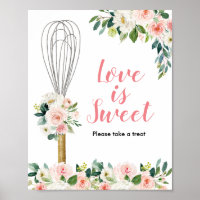 Roze bloemig al snel weggevoerd Love is Sweet