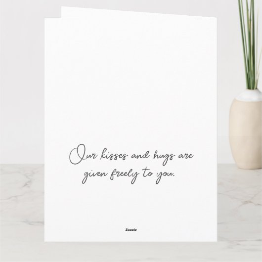 Roze Bloemige Aquarel Moederdagkaart Kaart (Achterkant)