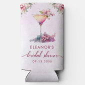 Roze Bloemige Bruiloft Feest (Achterkant)