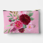  roze bloemige cosmetische tas (Achterkant)