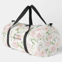 Roze bloemige gepersonaliseerde elegante vintage