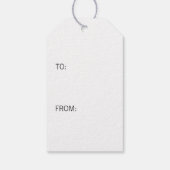 Roze bloemige Happy Birthday waterverf Cadeaulabel (Achterkant)