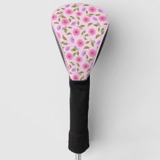Roze Bloemige Kanten Madelief Golf Driver Hoofdhoe Golfheadcover