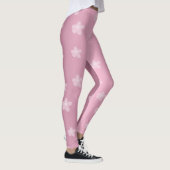  roze bloemige Leggings (Rechts)